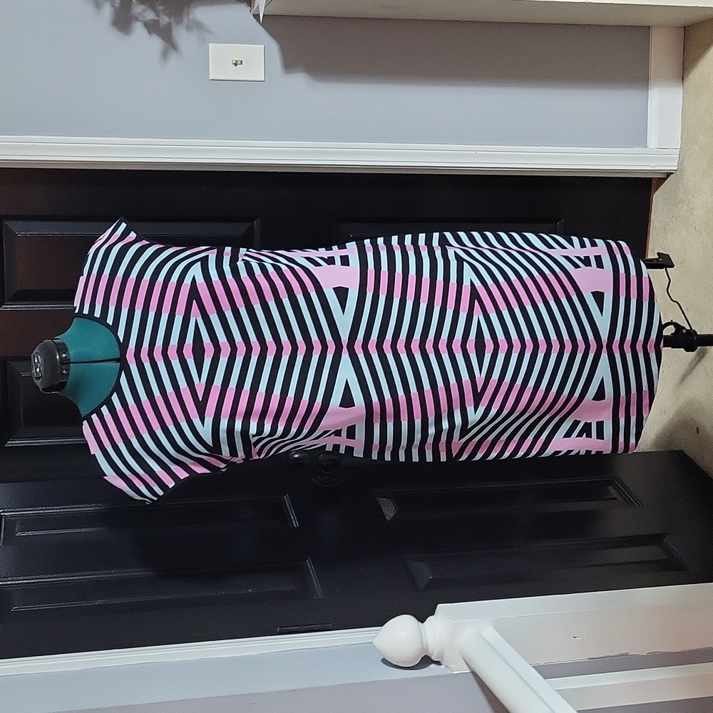 MAIA funky striped dress 18W